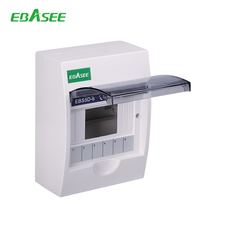 EBS5D surface mounted 6 way plastic metal Consumer Units distribution box