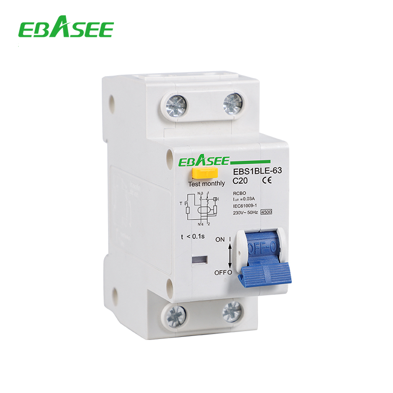 EBS1BLE-63 RCBO Residual Current Circuit Breaker with Over Current Protection