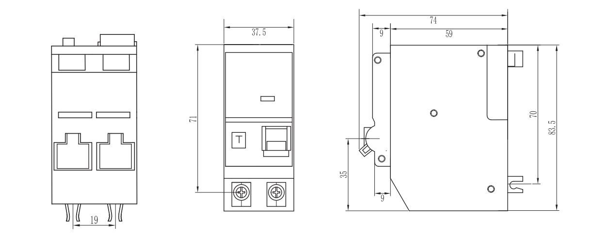 EBS1BLP Dimensions