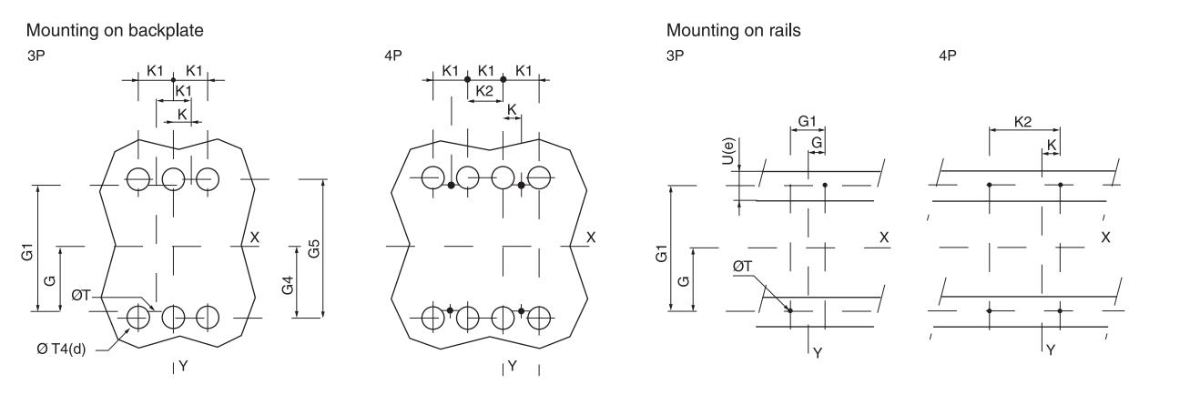 EBS6M Moulded Case Circuit Breaker Dimensions