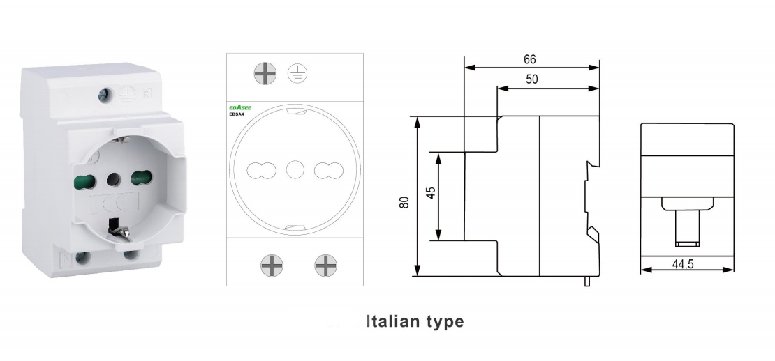 EBSA4-Y Italian Type Dimension