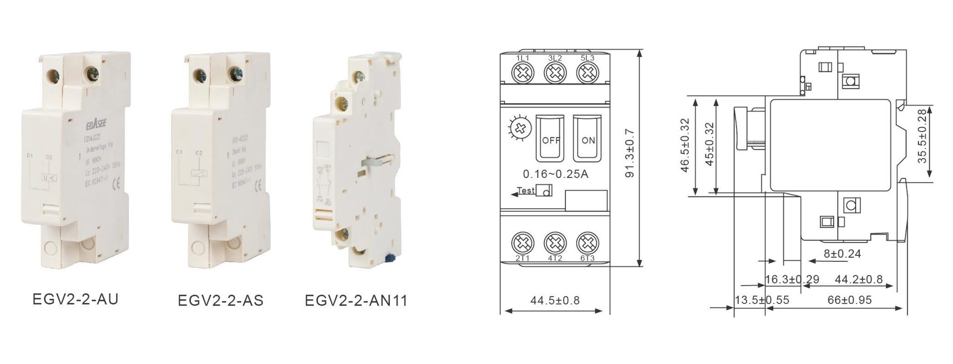 EGV2 Motor Protection Circuit Breaker