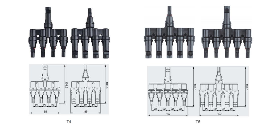 PV-MC4T Photovoltaic DC connector Dimensions 2