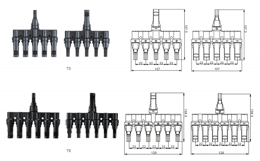 DC Cable Connector for MC4 Style Systems