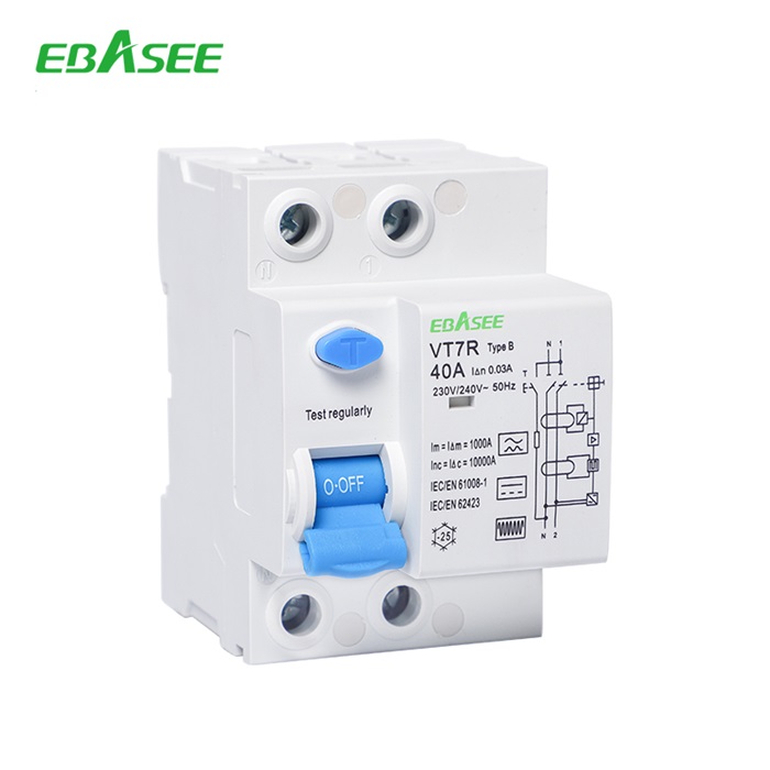 VT7R 2P Residual Current Circuit Breaker type B RCCB RCD ELCB