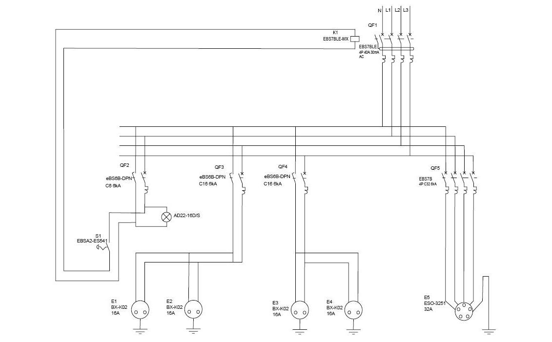 Industrial Socket Box diagram