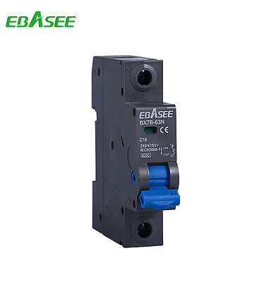 EBASEE BX7B-63N Black C16 1P MCB Miniature Circuit Breaker
