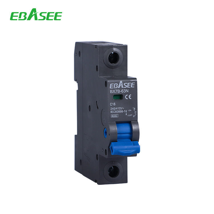 EBASEE BX7B-63N Black C16 1P MCB Miniature Circuit Breaker