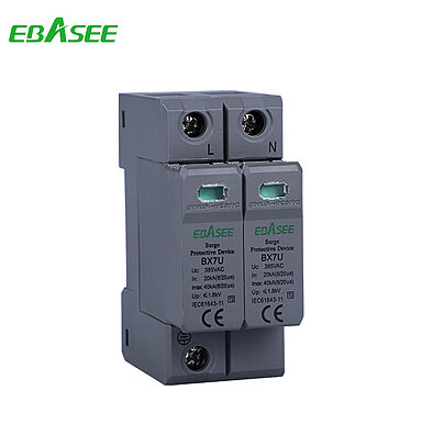 EBASEE BX7U Black 2P Surge Protector