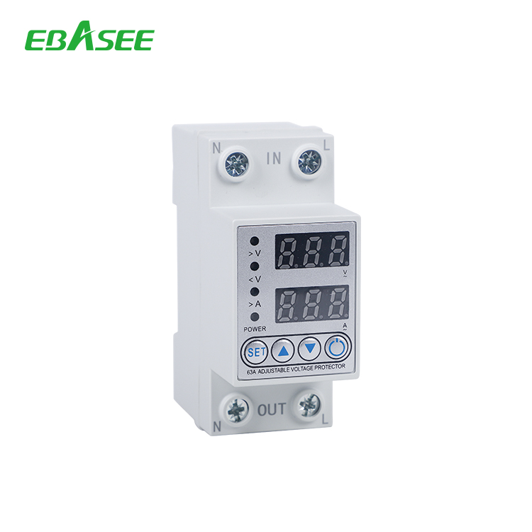 1-63A Adjustable Over&Under Voltage Protector