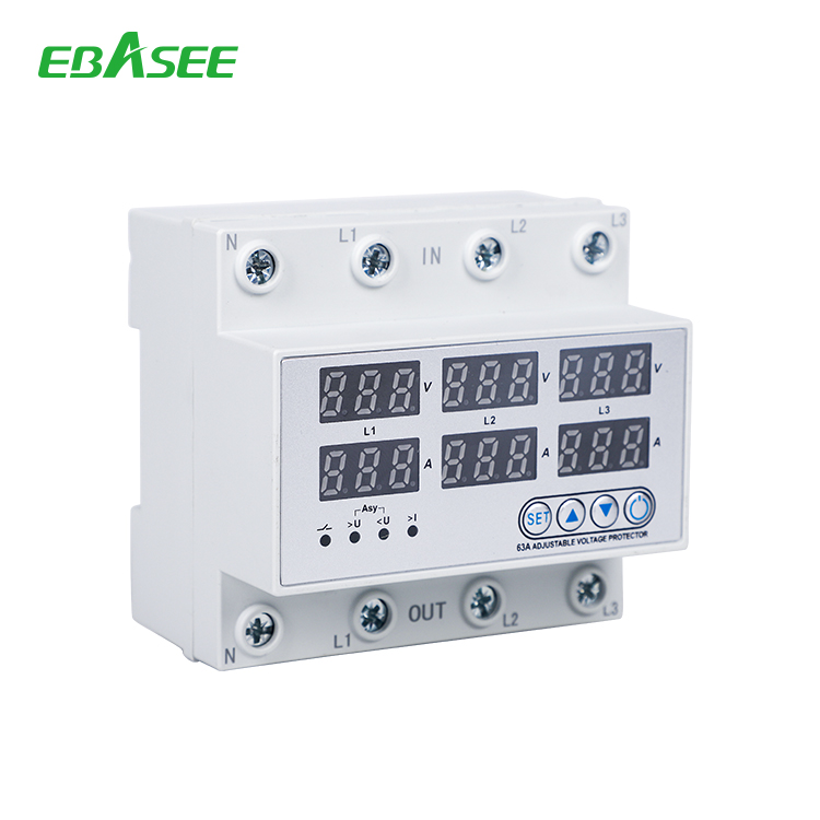 1-63A Adjustable Over&Under Voltage Protector