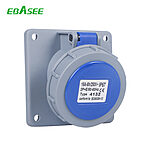 SN-4132 16A IP67 2P+E Flanged socket slopingg