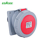 SN-4242 32A IP67 3P+E Flanged socket slopingg