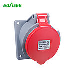 SN-4251 32A IP44 3P+E+N Flanged socket slopingg