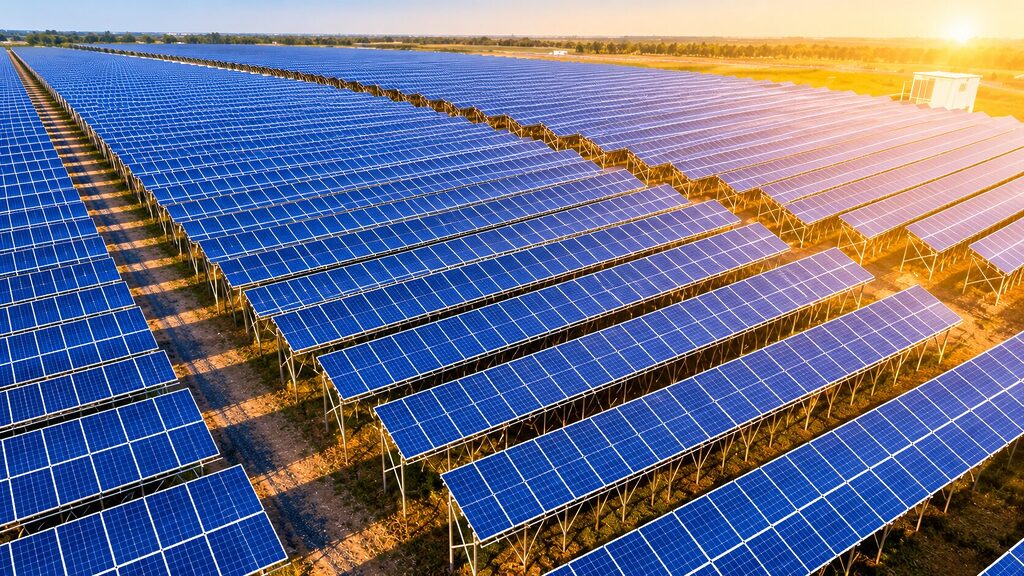 Pv String Combainer How Does a Utility-Scale Solar Power Plant Deliver Electricity to Homes ...