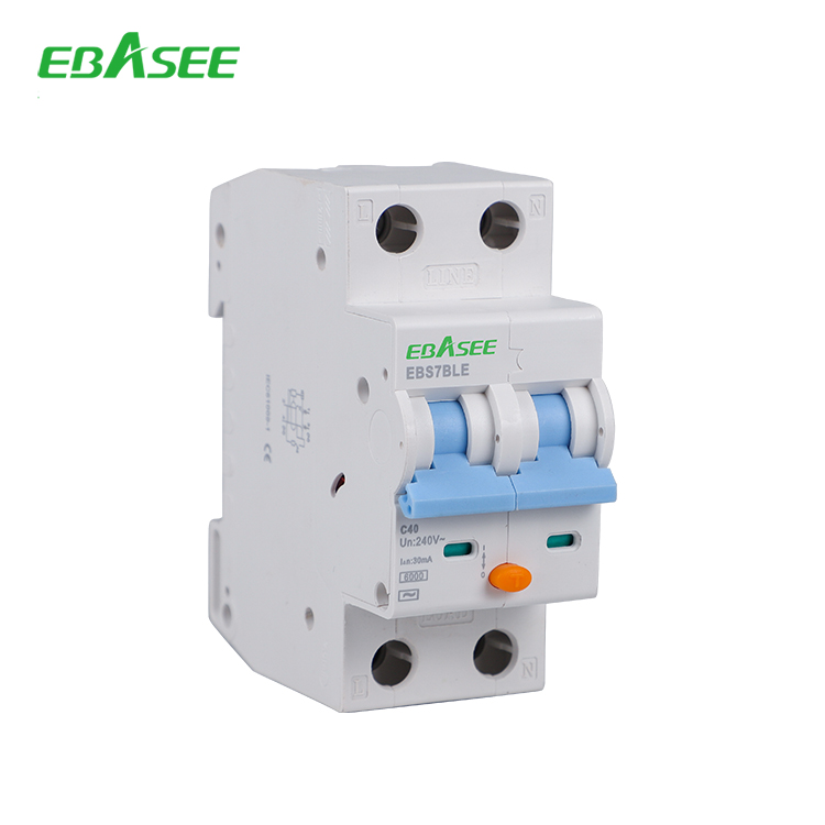 EBS7BLE 2P RCBO Residual Current Circuit Breaker with Over Current Protection